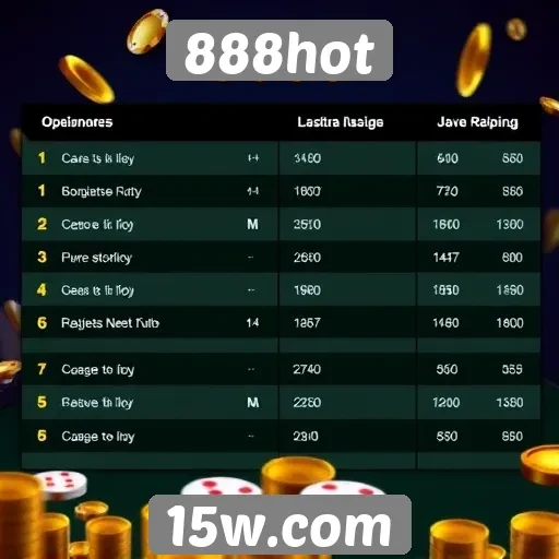 Desempenho dos jogos de cassino no 888hot